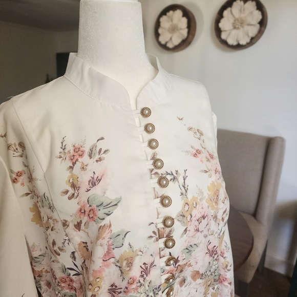 Spring Floral Button-Down Dress Size 3x - Picture 7 of 7